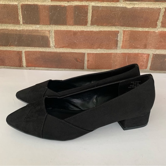 Journee Collection Womens Justine Black Slip On Block Heel Loafers Size US 9 M - Picture 5 of 9